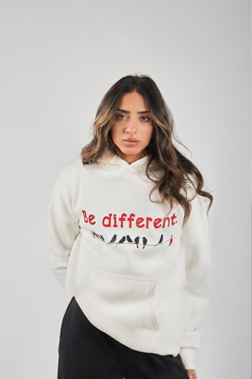 BE DIFFERENT
OVERSIZED HOODIE