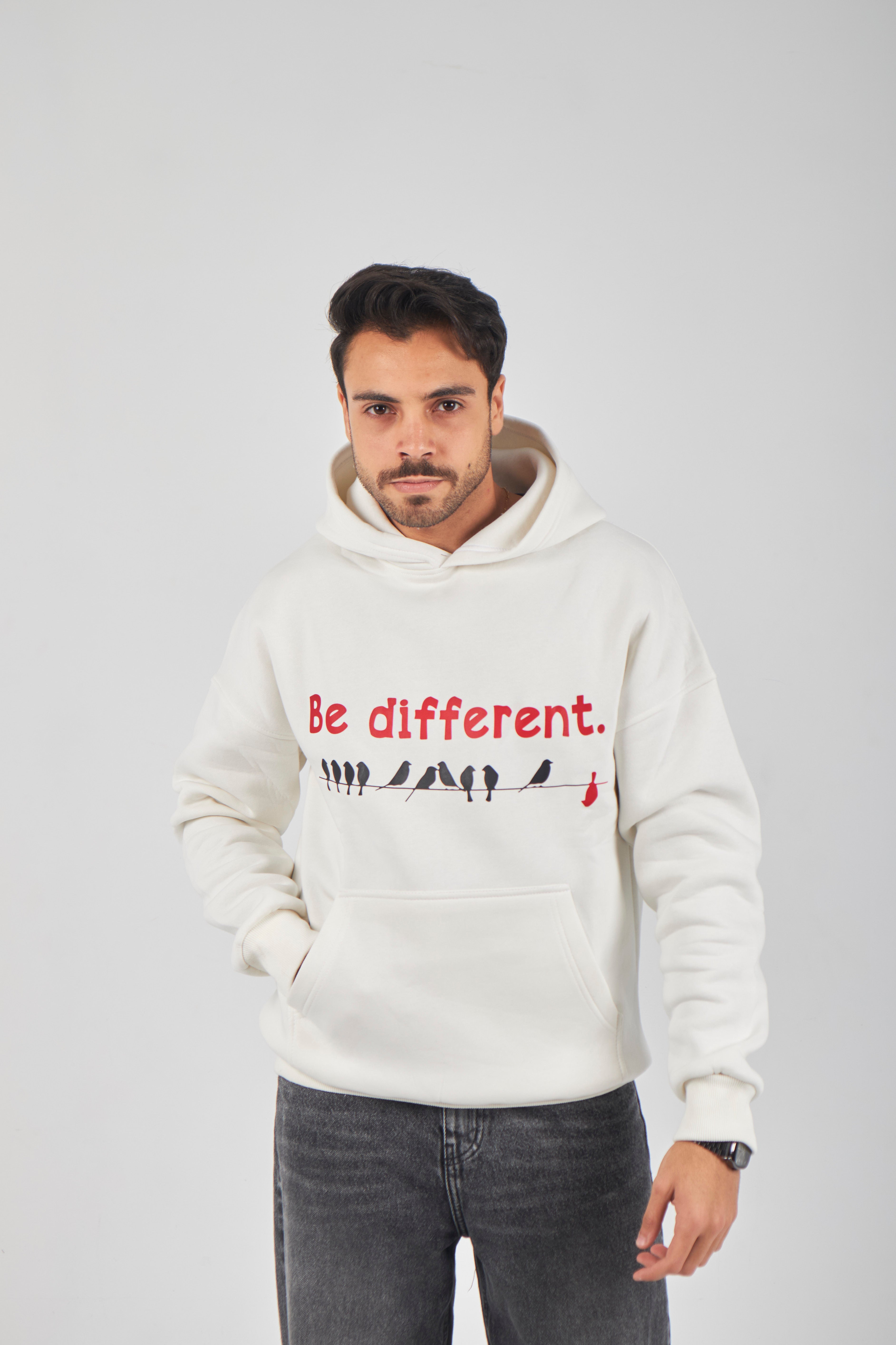 BE DIFFERENT
OVERSIZED HOODIE