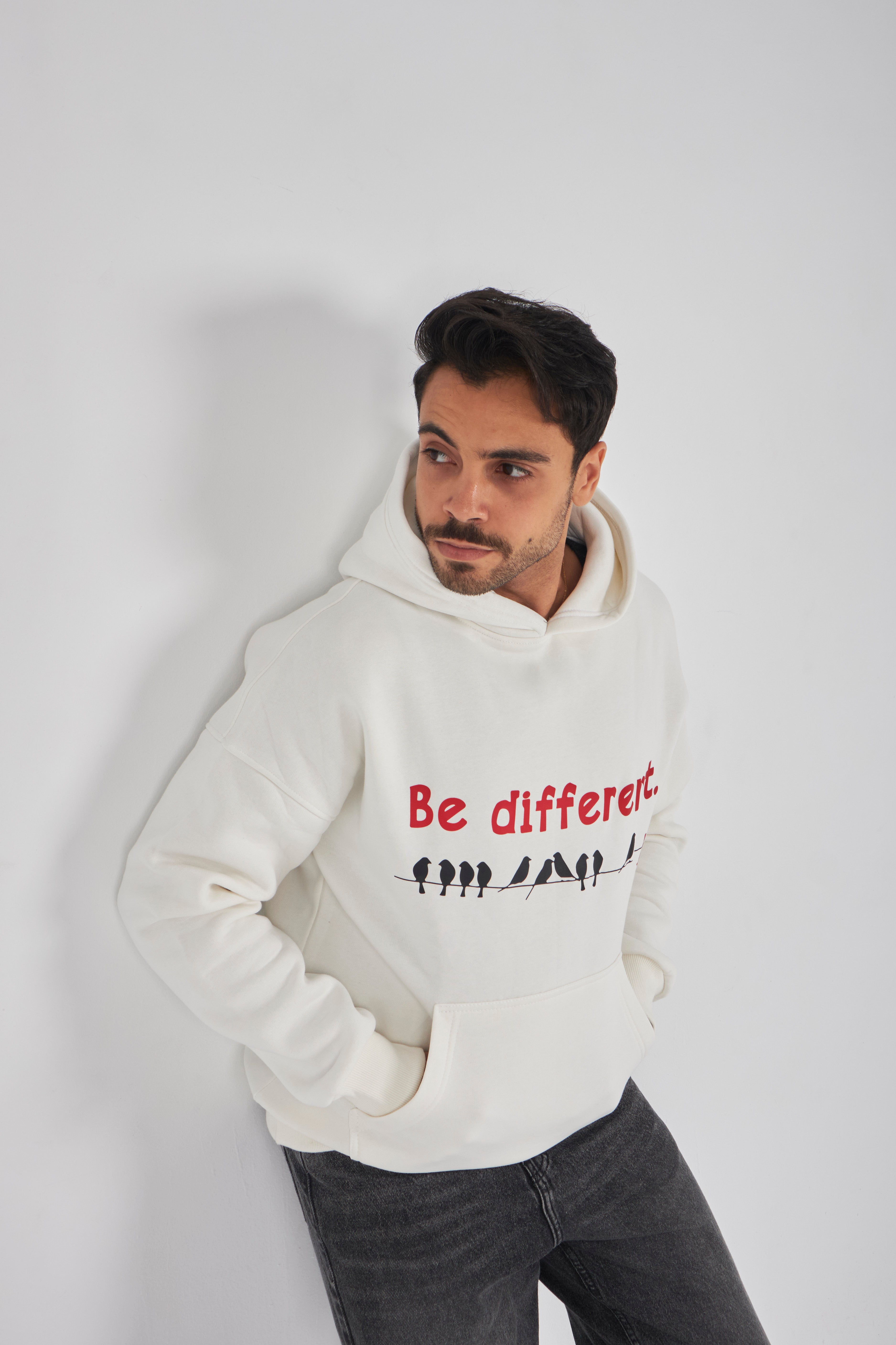 BE DIFFERENT
OVERSIZED HOODIE